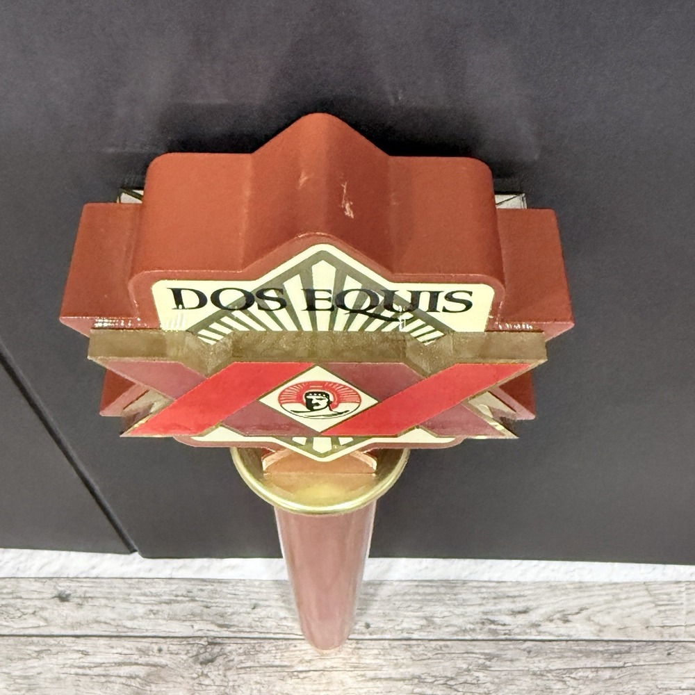 Dos Equis XX‎ Amber Lager Beer Tap Handle Bar Pub Man Cave Draft Tap Knob - Picture 4 of 9